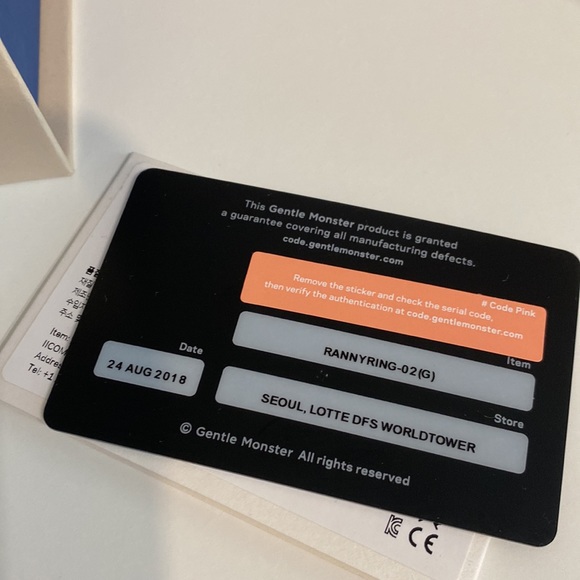 Gentle Monster unisex Silver and Grey Ranny Ring Sunglasses - Picture 10 of 13